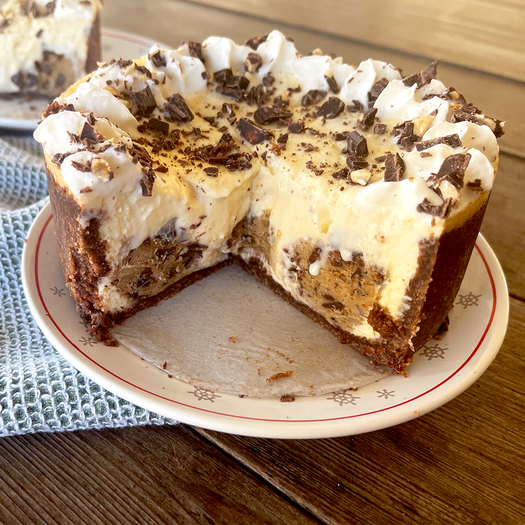 Image of Instant Pot Chocolate Chip Cookie Dough Cheesecake