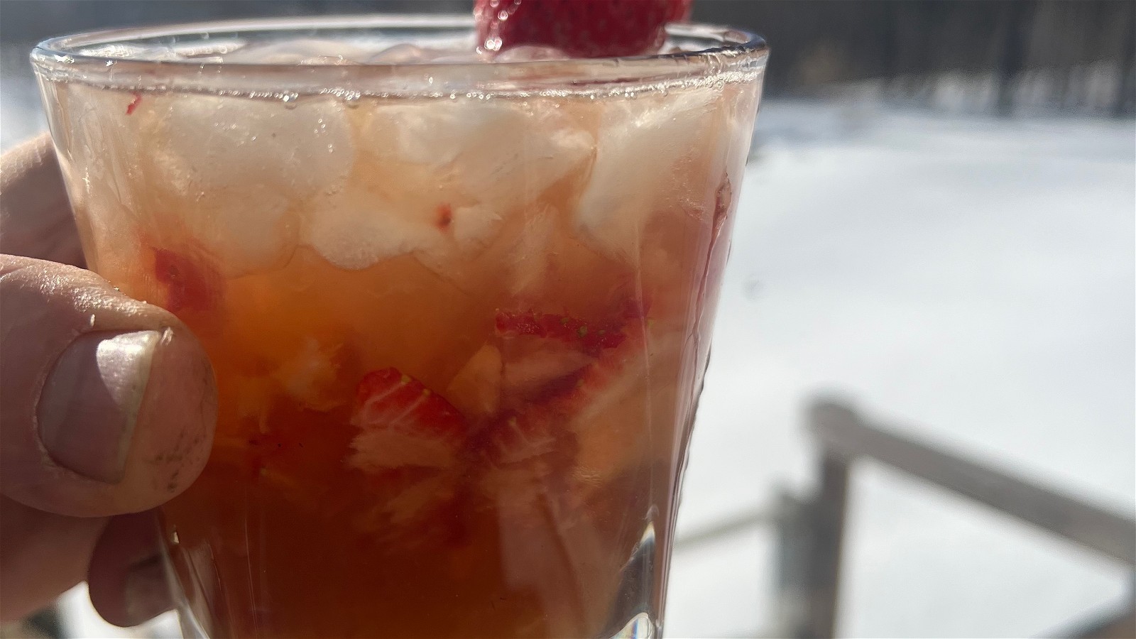 Image of Strawberry Tequila Smash Cocktail