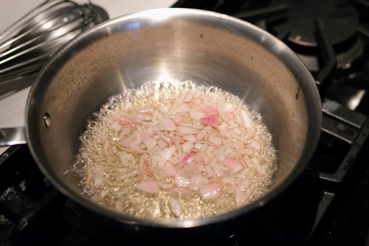Image of Boil on high heat, stirring occasionally until only half or less (about 2 tablespoons) of the liquid is left. This should take about 4 minutes depending on your stove top.