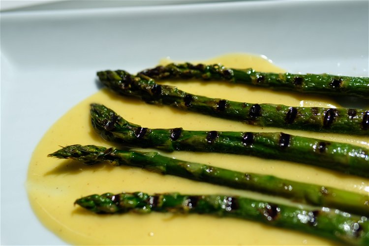 Image of Plate right away by spooning a small amount of sauce...