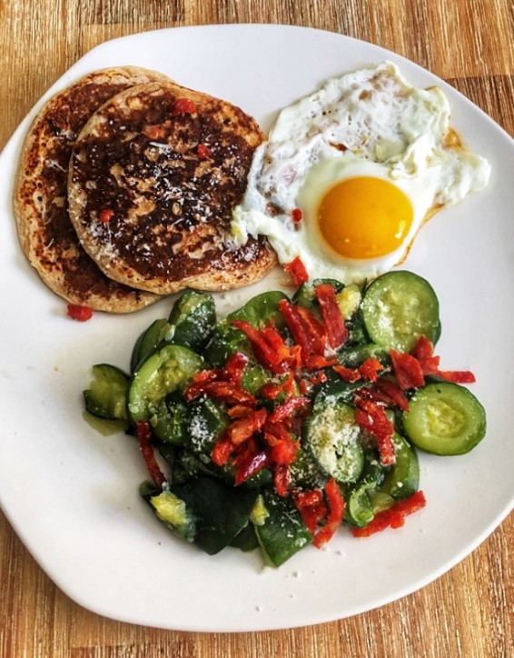 Pancakes basque au chorizo