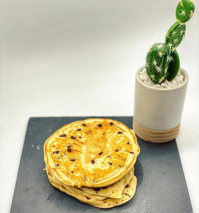 Pancakes aux pépites de chocolat