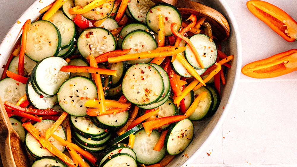 Image of Sweet Cucumber and Pepper Salad