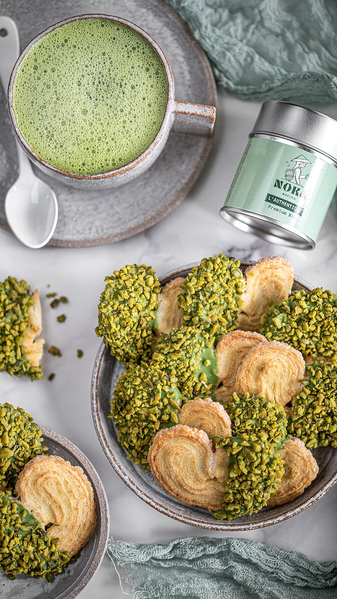 Palmito matcha & pistache 