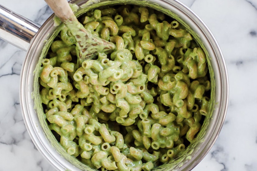 Dairy-Free Green Mac & "Cheese" with Chicken