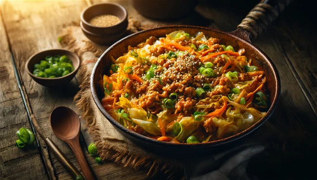 Image of Keto Egg Roll in a Bowl