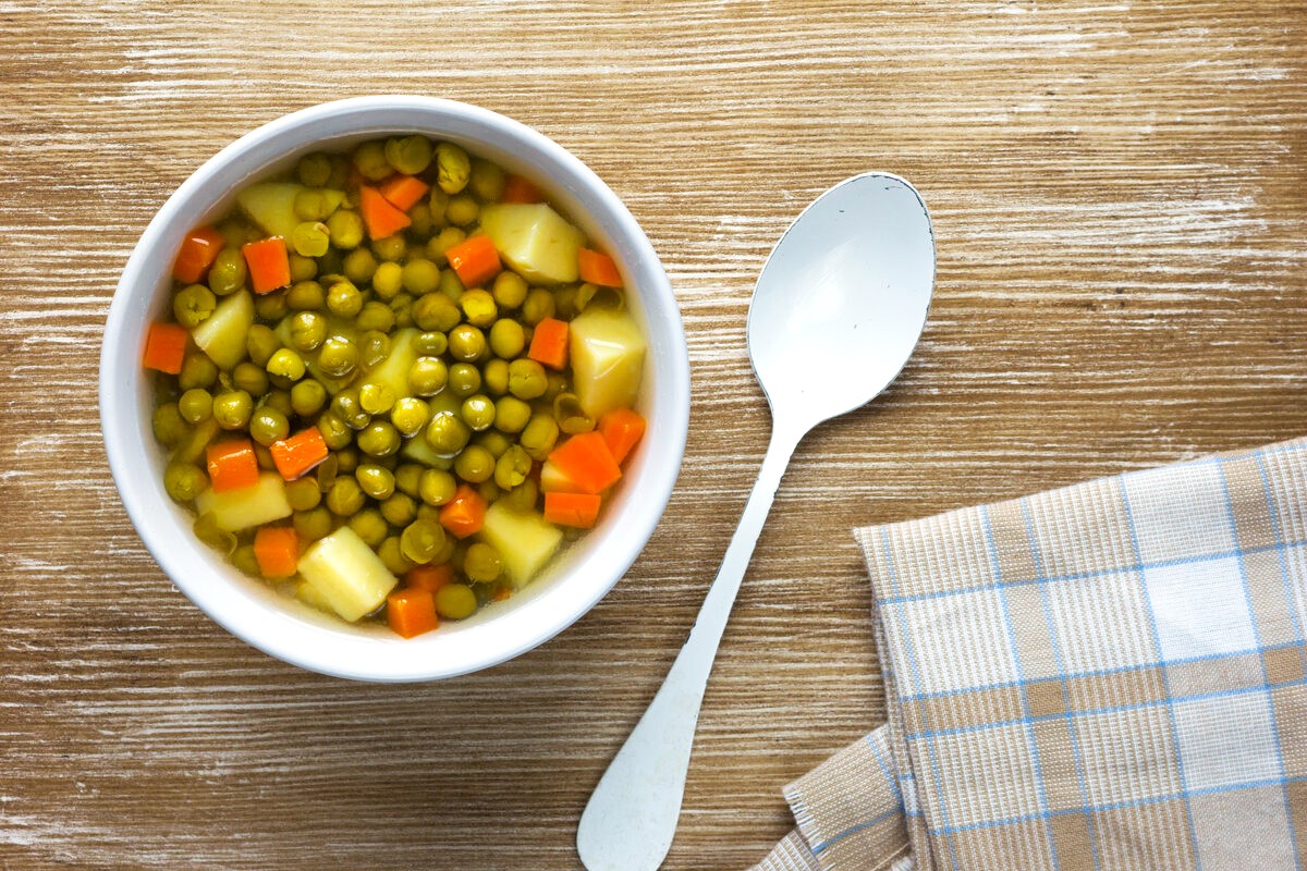 Zöldborsóleves - Hungarian Pea Soup