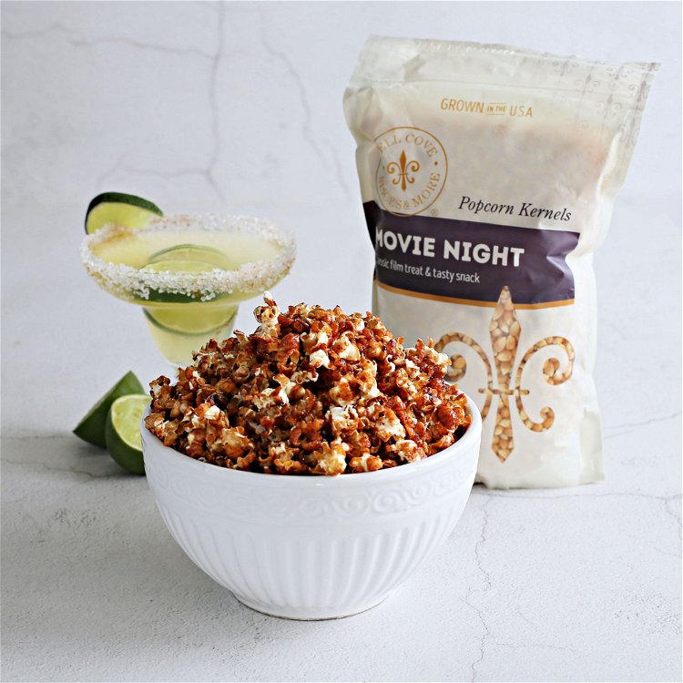 Image of Toss the popcorn with the chamoy sauce and spread on...