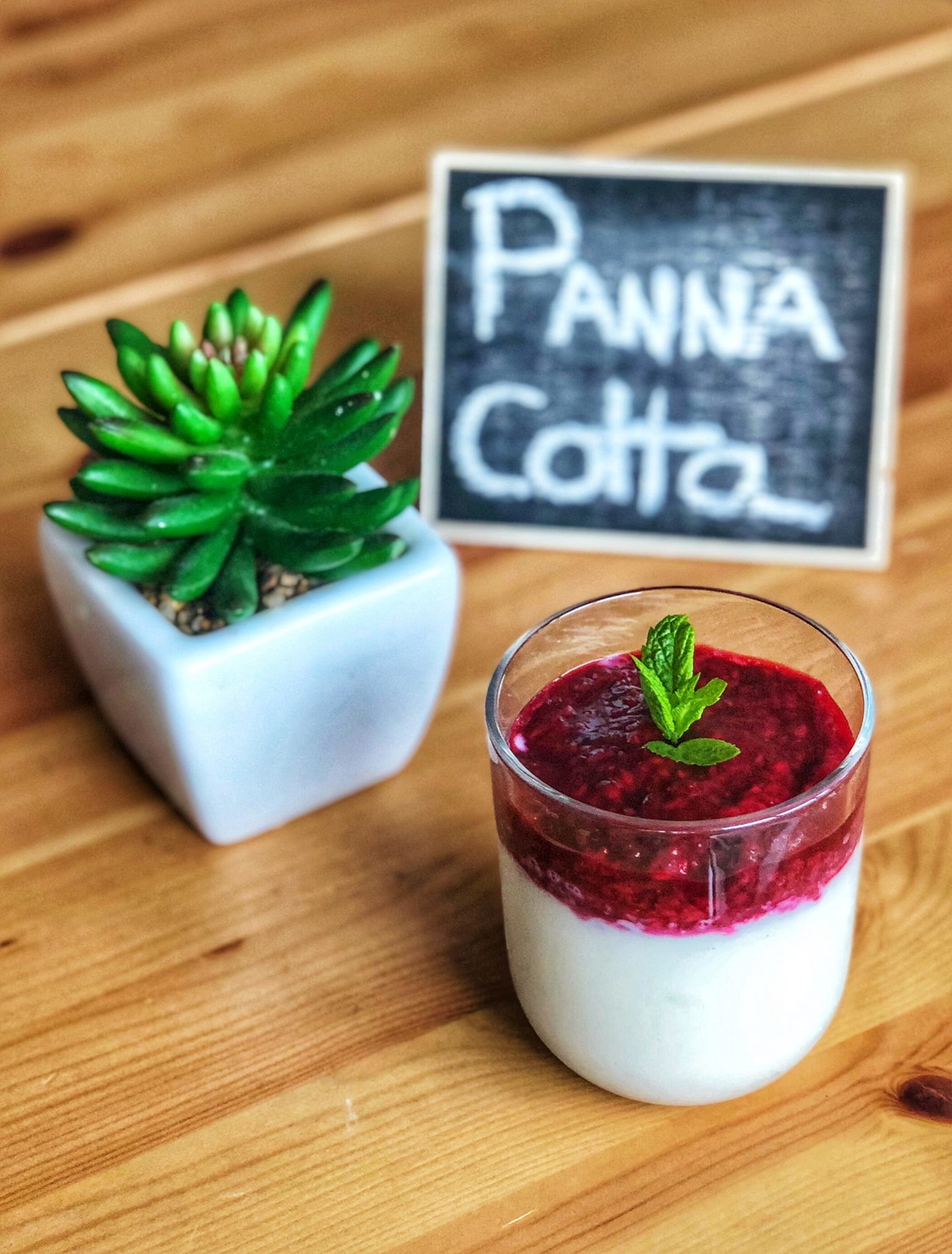 Panacotta aux fruits rouges 