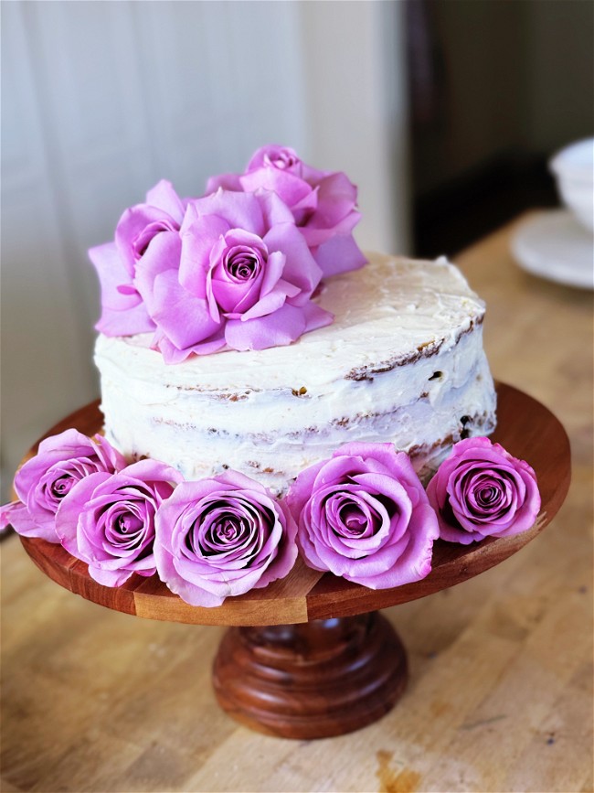 Image of Blackberry Lavender Buttercream Layered Cake