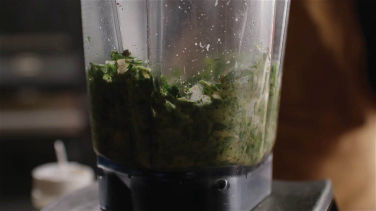 Image of  To make the chimichurri, combine all ingredients in a food...