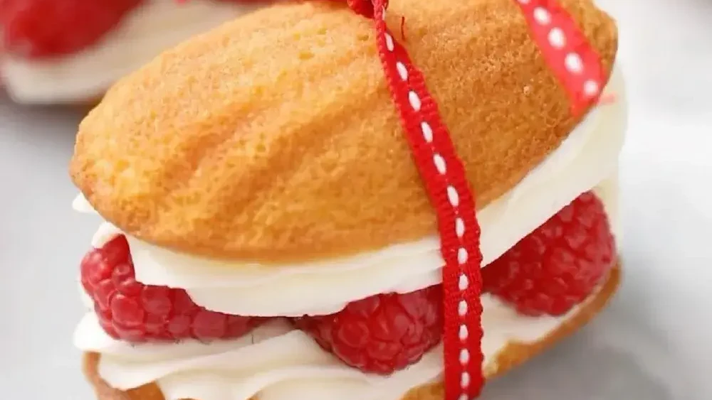 Image of Madeleines with Raspberry Jam Filling