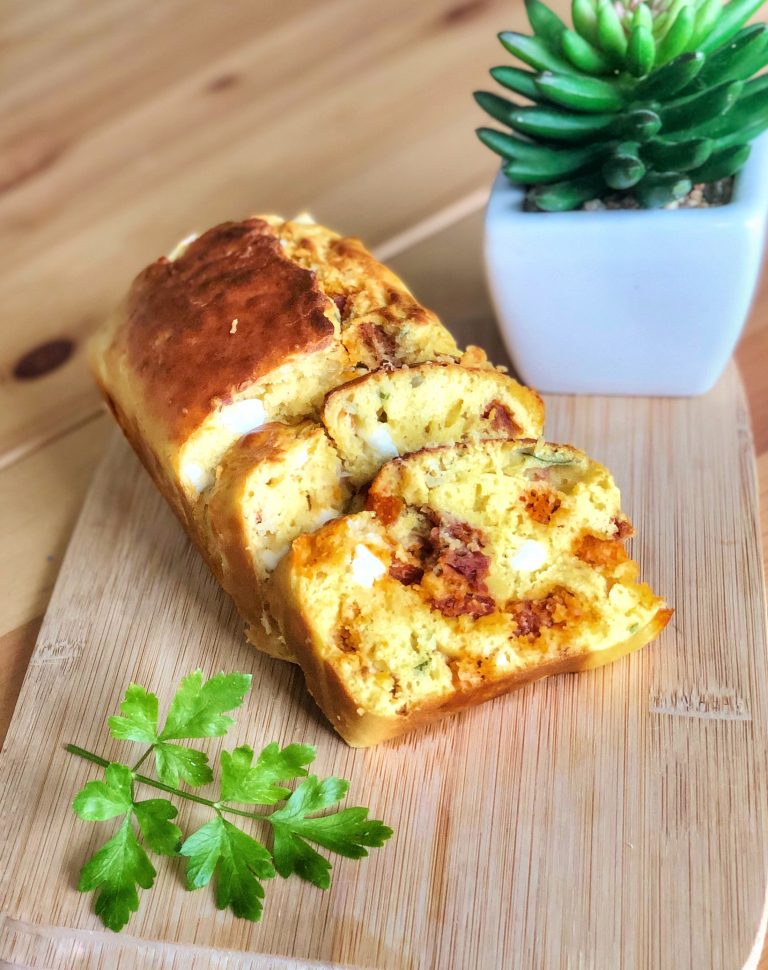 Cake Tomate Chorizo Feta Healthy