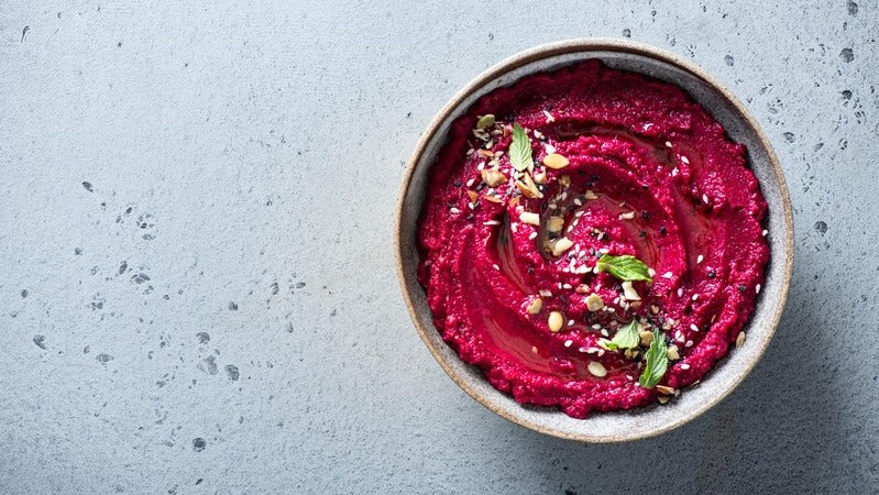 Image of Pink Power Hummus - A Beet-iful Twist on a Classic