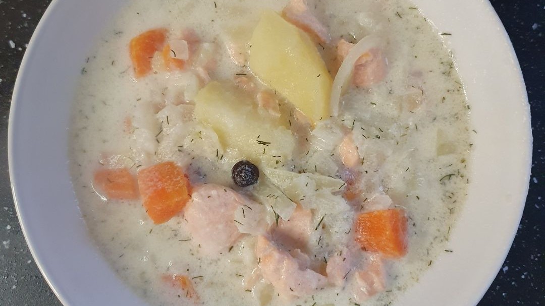 Image of Finnish Salmon Soup (Lohikeitto)