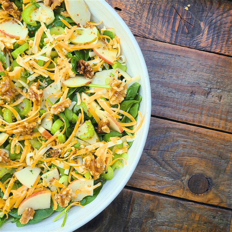 Image of Drizzle the dressing overtop and toss to mix evenly. Serve...