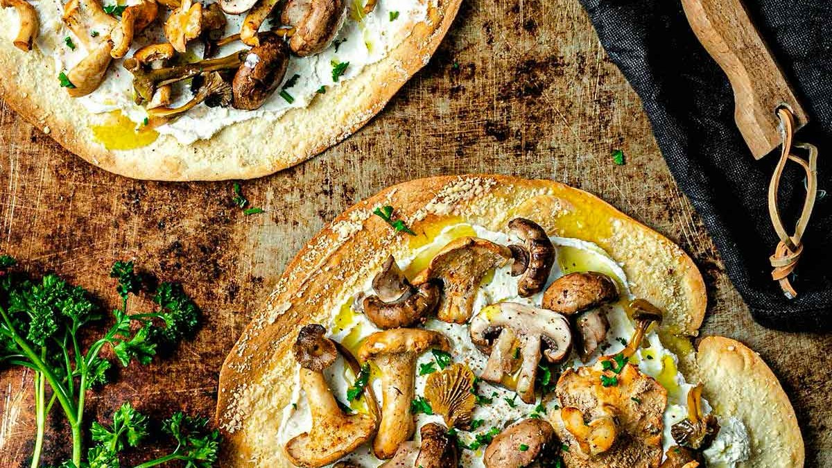 Image of Tarte croustillante aux champignons et truffes Healthy 