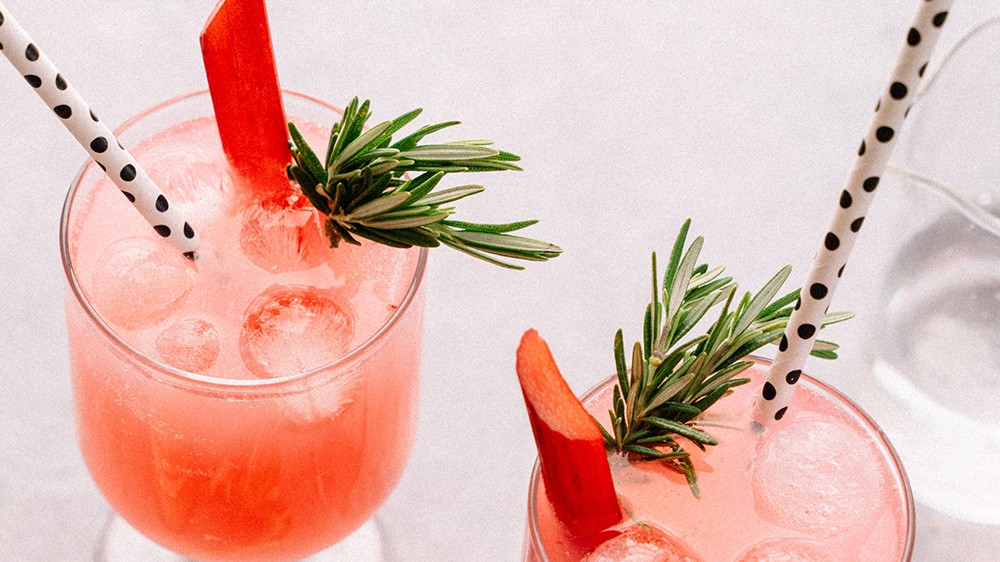 Image of Rosemary & Rhubarb Mocktail