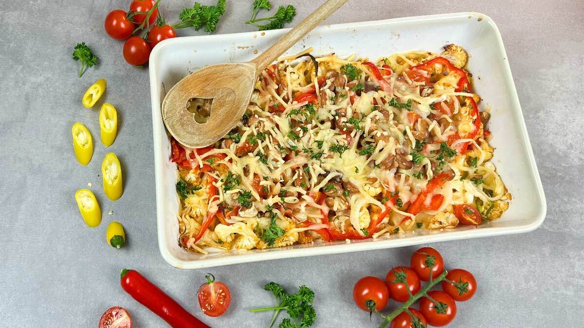 Image of Healthy Baked Blumenkohl Nachos