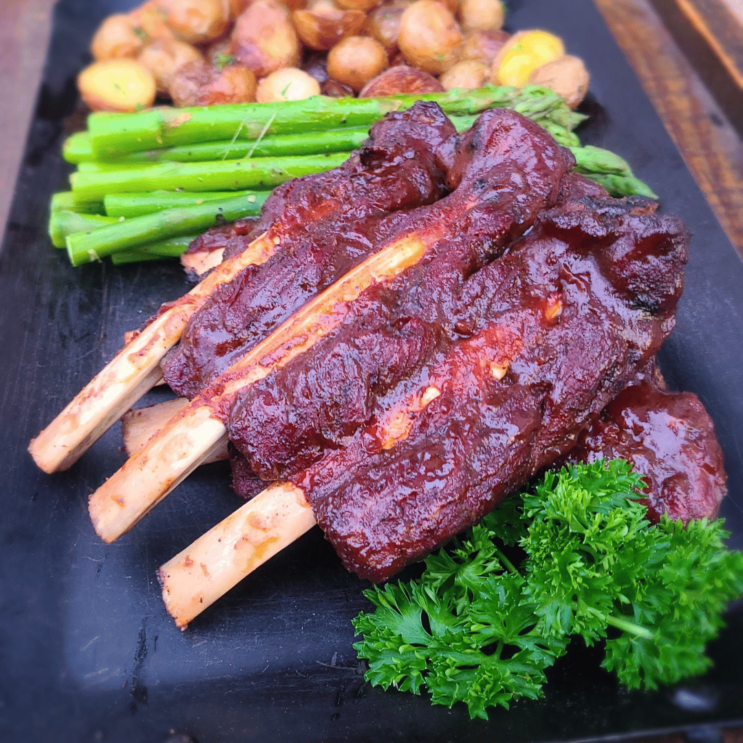 Sweet & Savory Smoked Bison Back Ribs