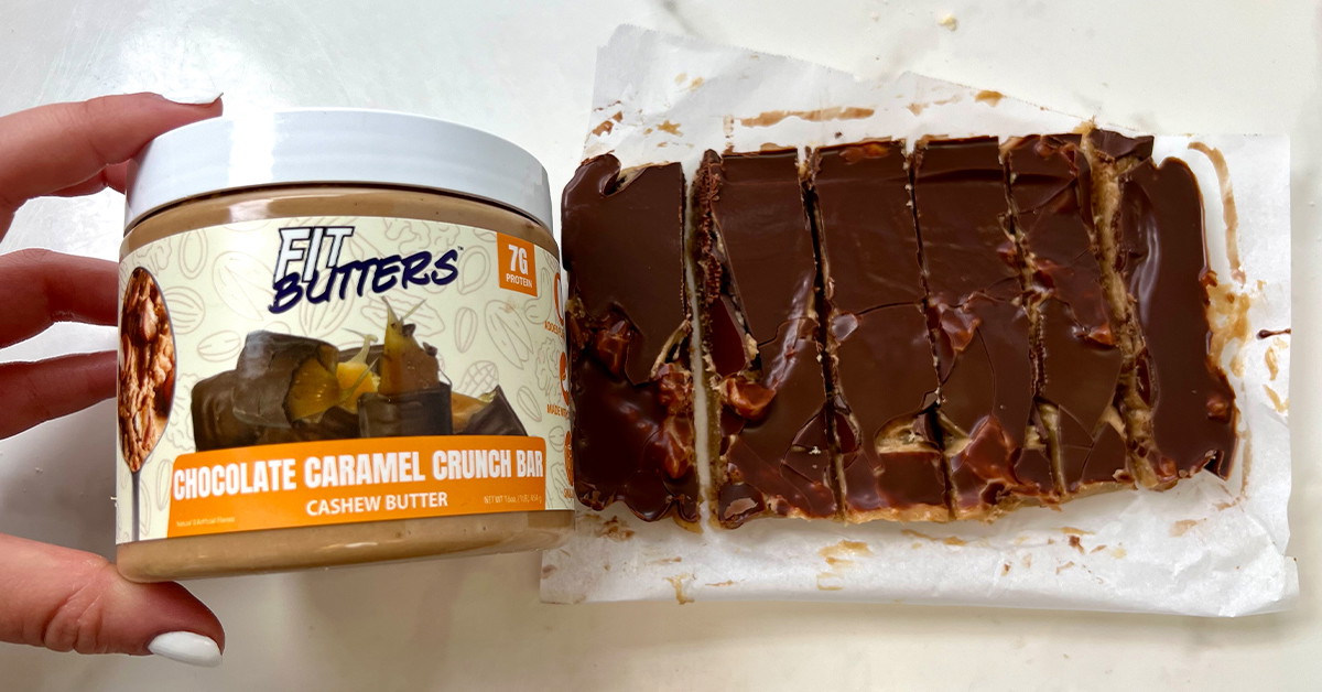 Chocolate Caramel Crunch FIt Butters Snack Bar