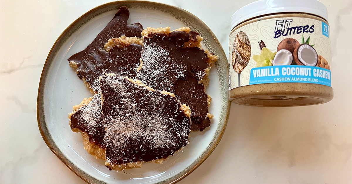 Fit Butters Vanilla Coconut Chocolate Bark 