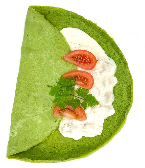Crêpes aux épinards