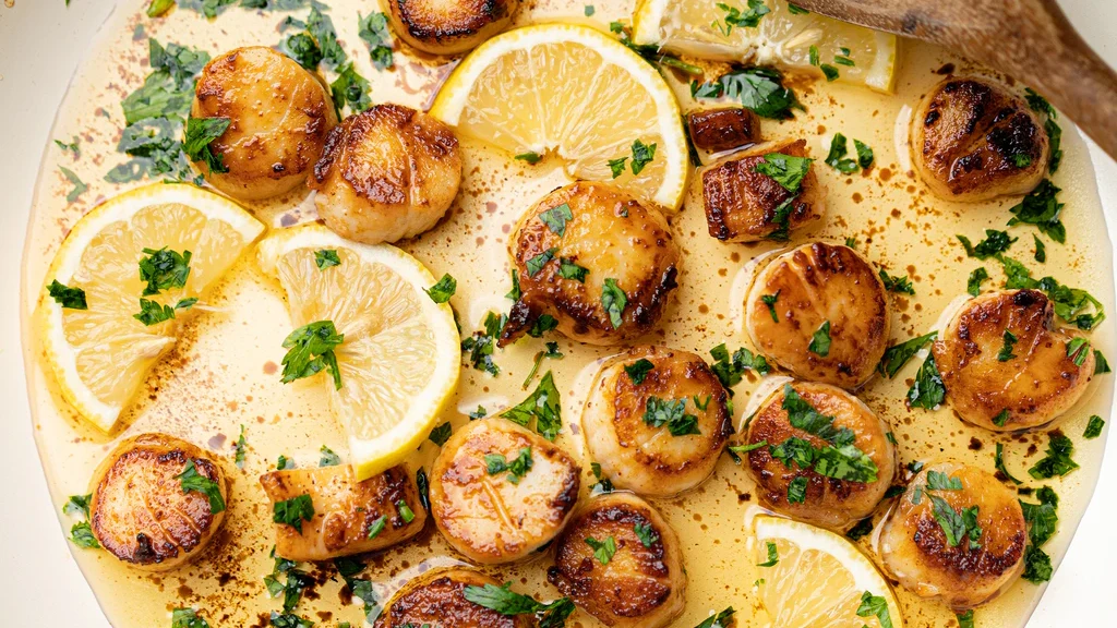 Image of Seared Scallops with Avocado Oil and Lemon