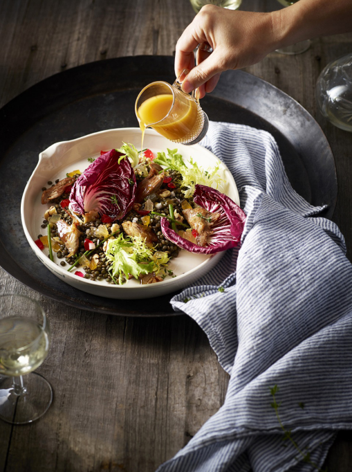 Image of confit duck salad