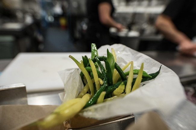 Image of miznon's famous bag of green beans