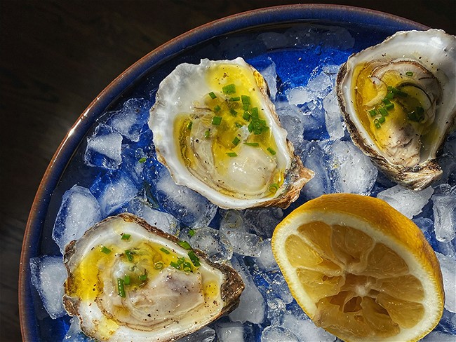 Image of Dirty Martini Oyster Recipe