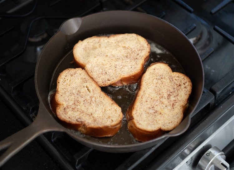Image of Add butter to the pan. Once melted, carefully place the...