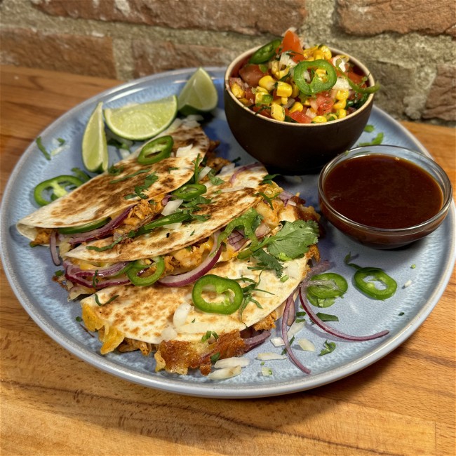 Image of Bbq chicken quesadillas