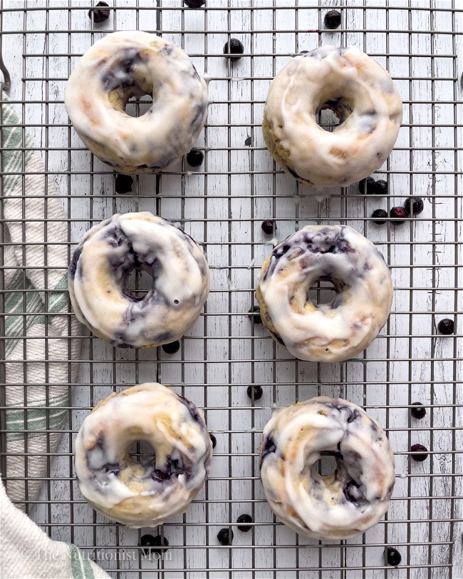 Image of Blueberry Glazed Protein Donuts (Dairy Free)