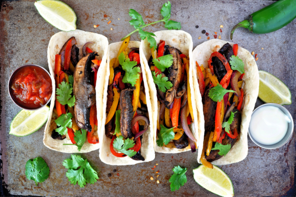 Image of Vegan Tacos with Roasted Portobello Mushrooms Recipe