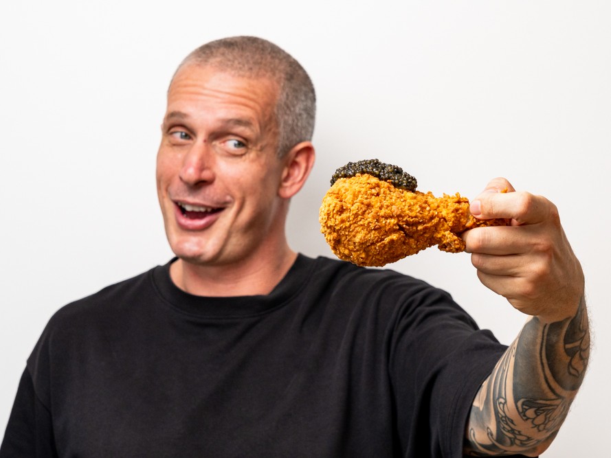 Andy Cooks - Fried chicken with caviar