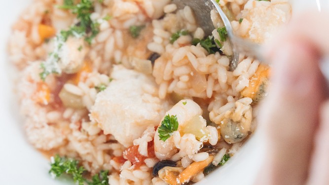 Image of Easy & Comforting One-Pot Seafood Risotto