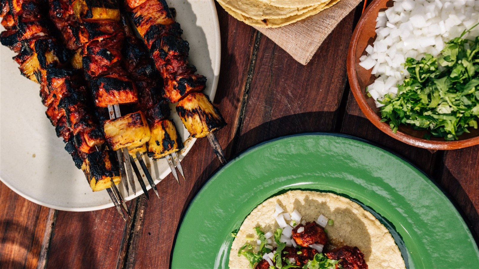 Chicken Tacos Al Pastor, Kebab-Style-image