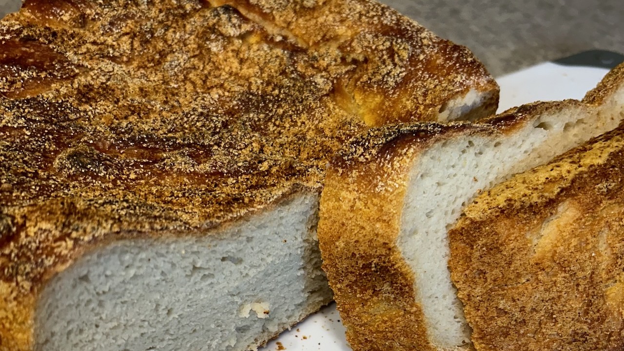 Image of Easy No-Knead Crusty Bread Recipe with Wood's Maple Sugar