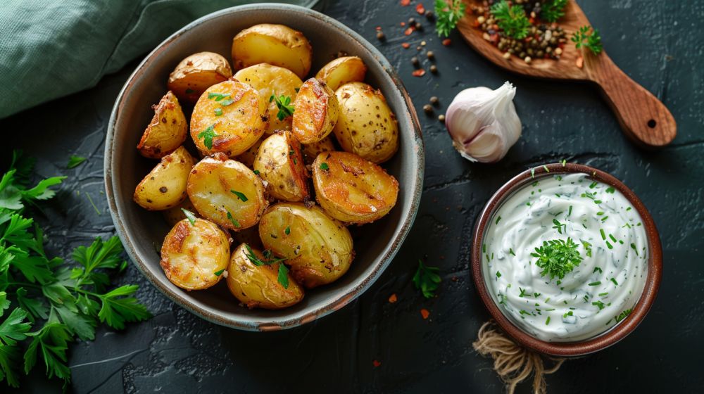 Backkartoffeln Rezept mit Kräuterdip für Genießer &amp; Ankerkraut
