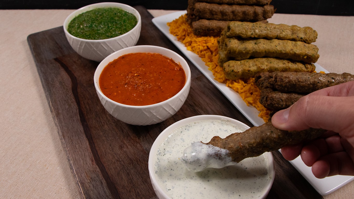 Image of Three Great Sauces for Halal Kebabs