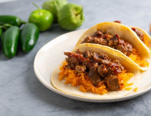 Image of “Nuevo Leon Style” Chile Colorado Tacos