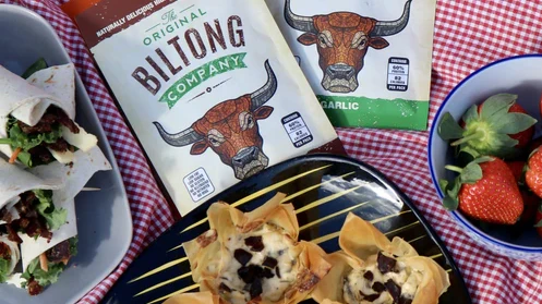 Image of Biltong and Cream Cheese Phyllo Cups