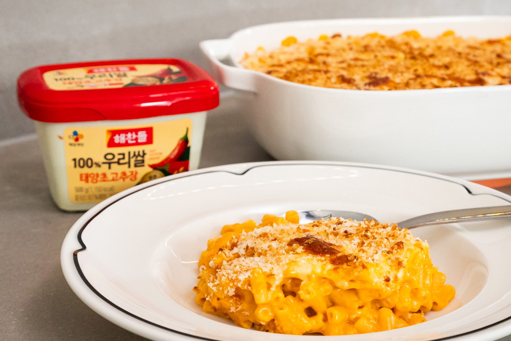 Gochujang mac and cheese