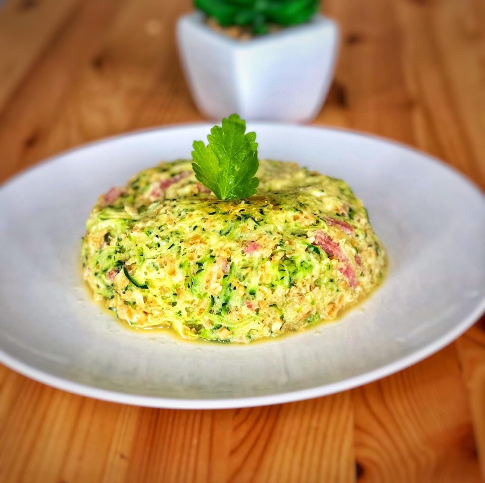 bowlcake courgette bacon