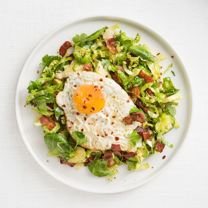 Bacon, Egg and Brussels Sprout Salad