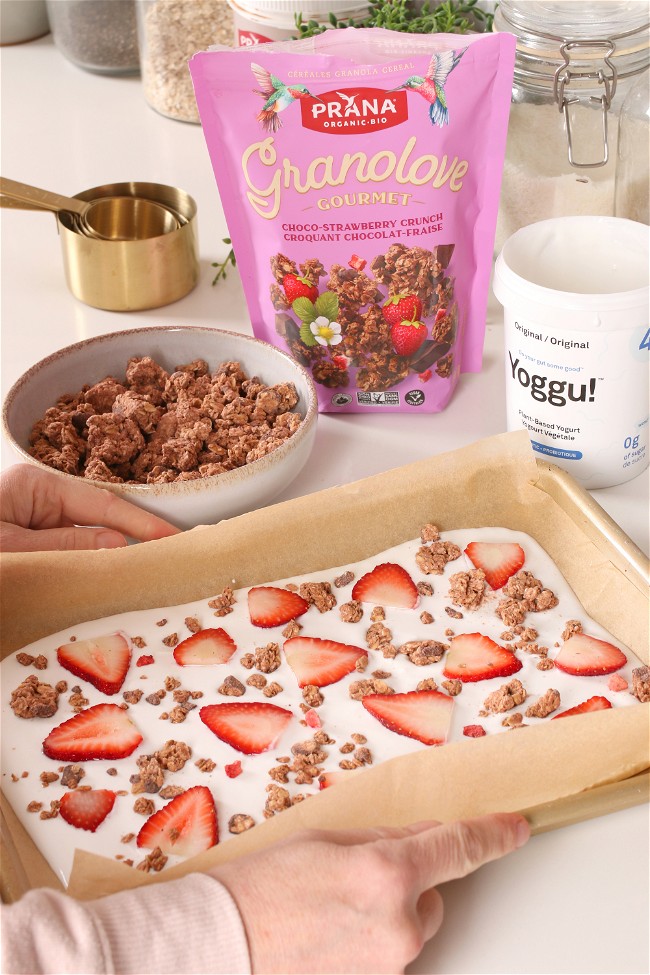 Image of 🍓🤎Choco Strawberry Granolove Gourmet Yogurt Bark