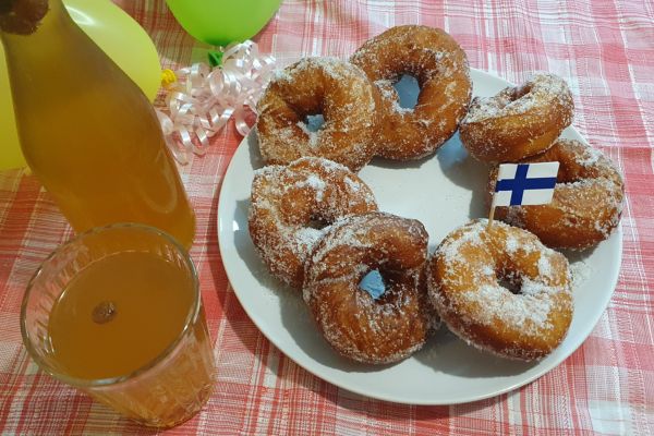 Traditional May Day Donuts from Finland