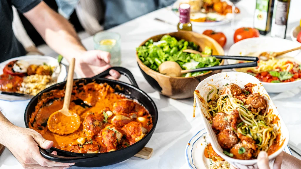 Image of Cast Iron Chicken Thighs with No-Dairy Vodka Sauce 