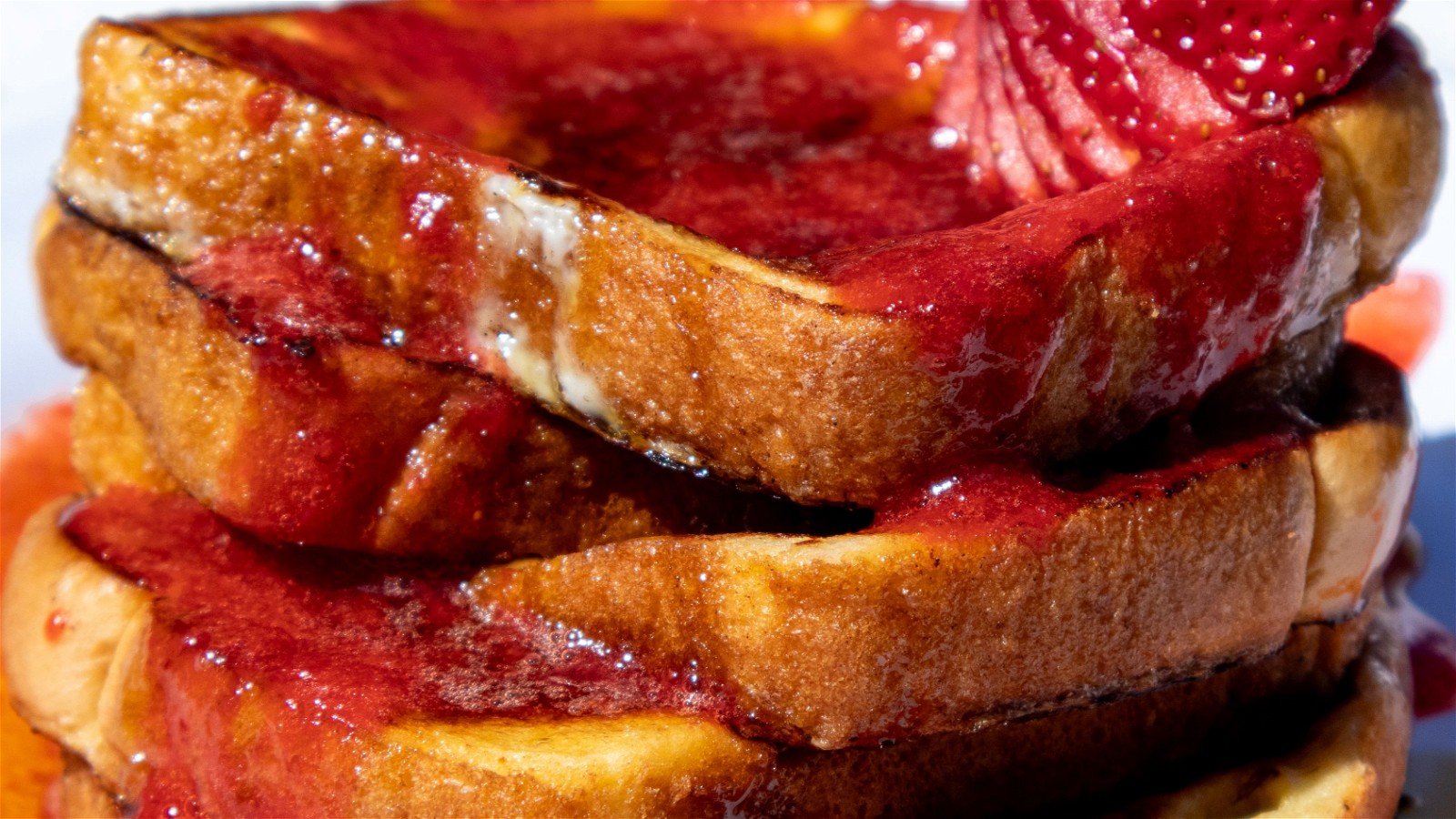 Image of French Toast with Homemade Strawberry Sauce